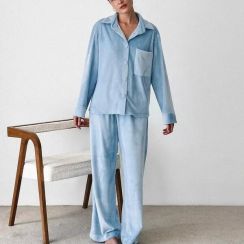 4 Sets Winter Velvet Soft Pajama Set