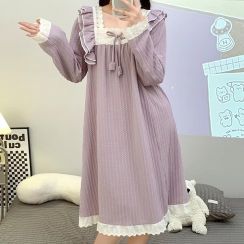 8Pcs Womens Cute Lace Casual Nightgown