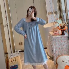 6Pcs Sweet Girls Long Sleeve Nightgown